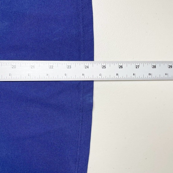 United Colors of Benetton Ruffled Top Blue Solid Size XS 100% Cotton NWT - Picture 8 of 10